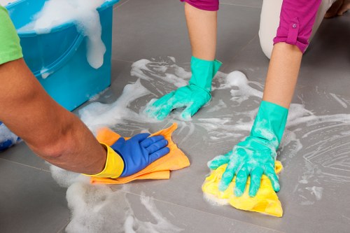 Professional oven cleaning in a Brixton home kitchen