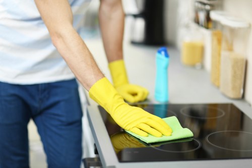 Experienced Brixton cleaning professionals restoring a property